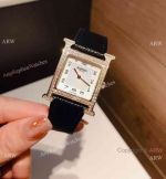 Best Quality Copy Hermes Heure H watches Gold Diamond-set
